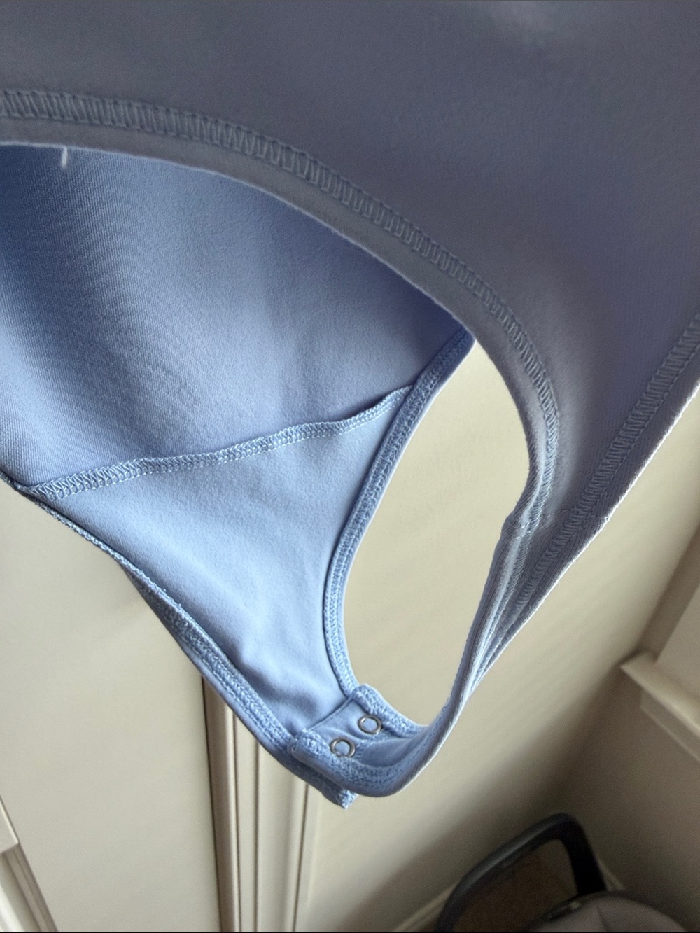 Light Blue Abercrombie & Fitch Scoop Neck Bodysuit NWT - Picture 7 of 8